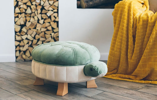 Turtle Stool, Animal Ottoman, Pouf, Stuffed Chair, Kids Bedroom Furniture